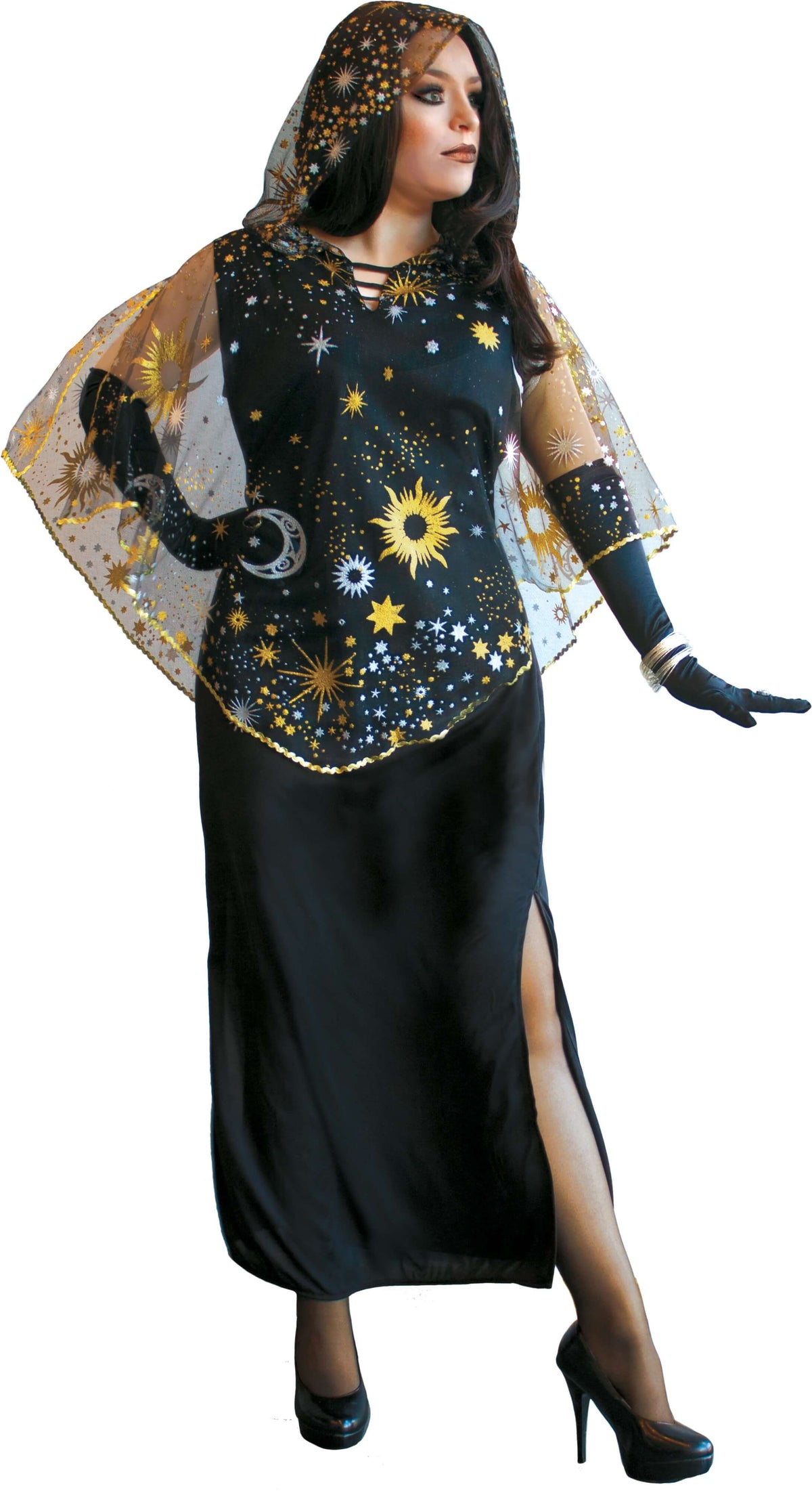 Womens Celestial Star Sorceress Costume - Plus