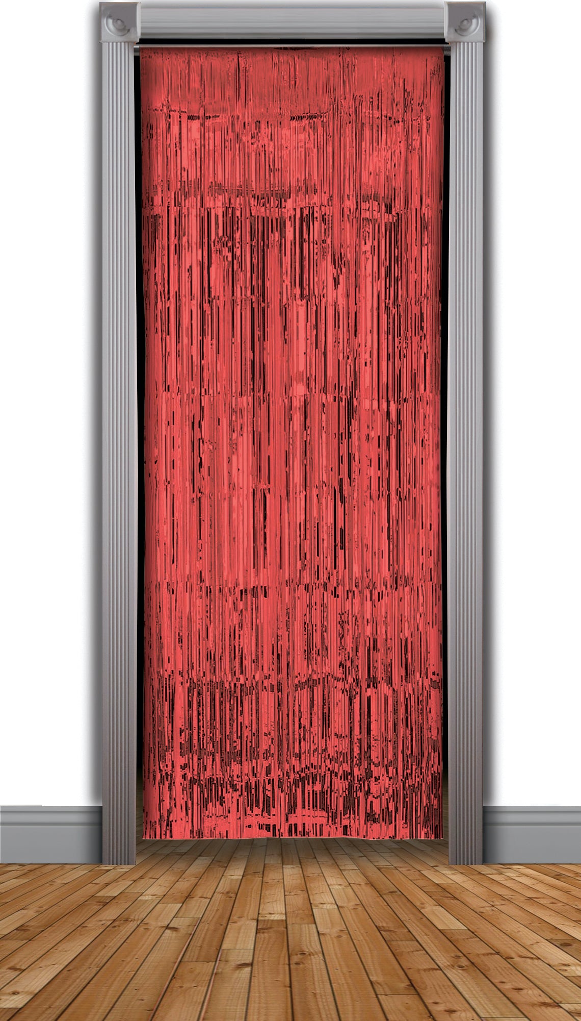 Tinsel Curtain - Red
