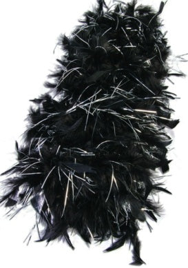 Roaring 20's Boa-Black & Silver