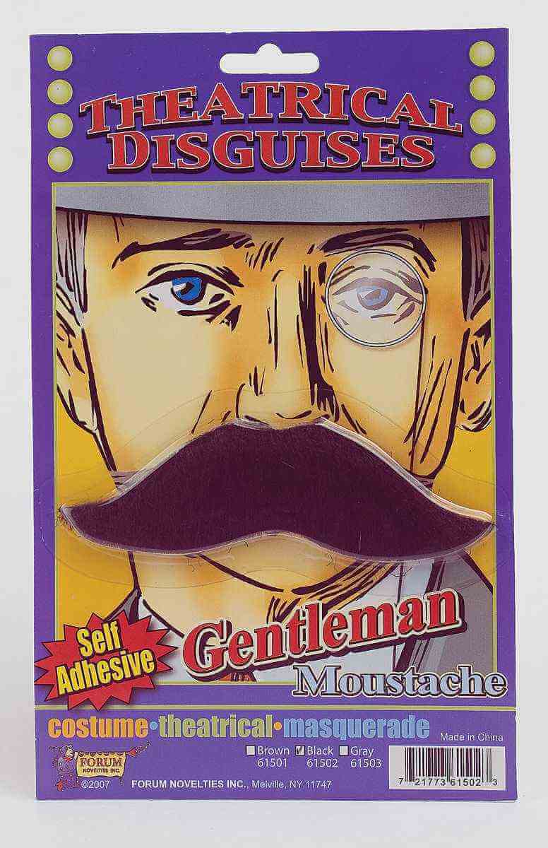 Gentlemans Moustache Black