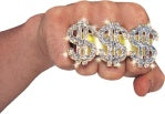 Triple Dollar Sign Ring