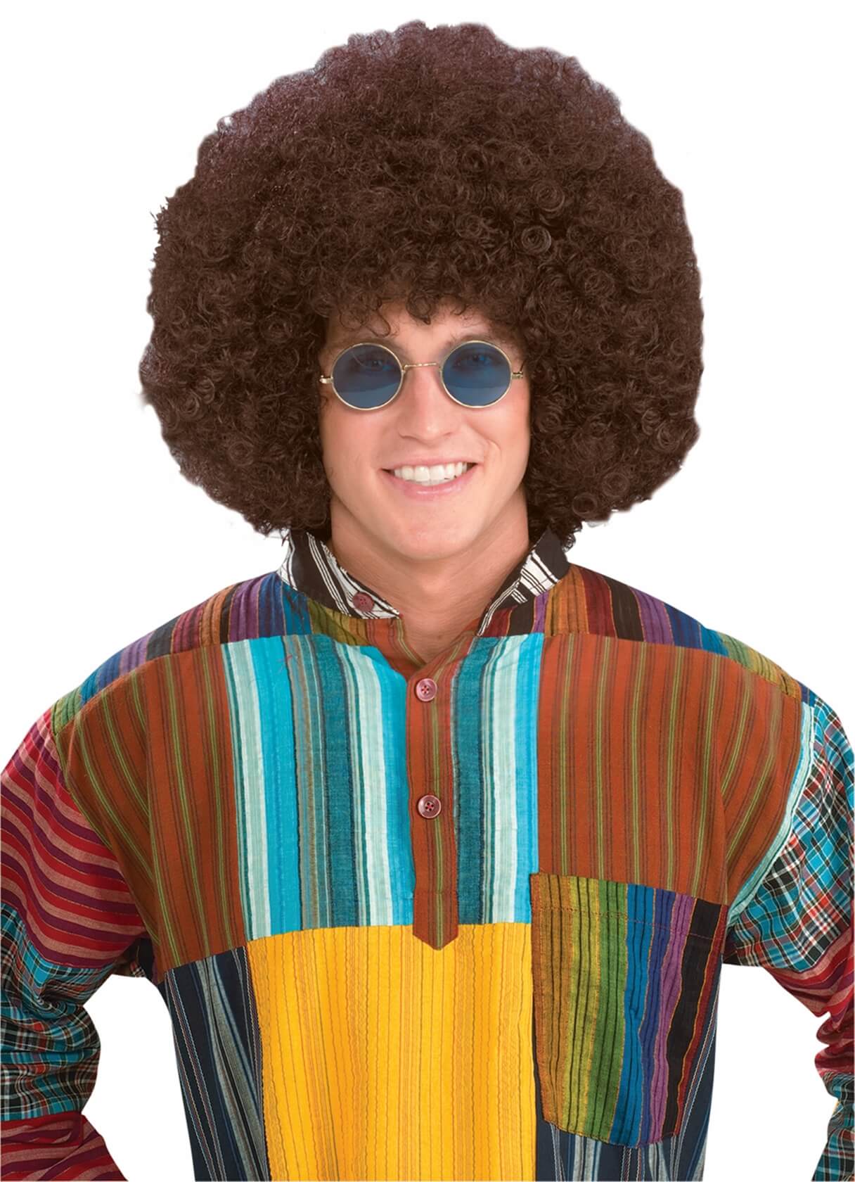 Jumbo Hippie Fro Wig Brown