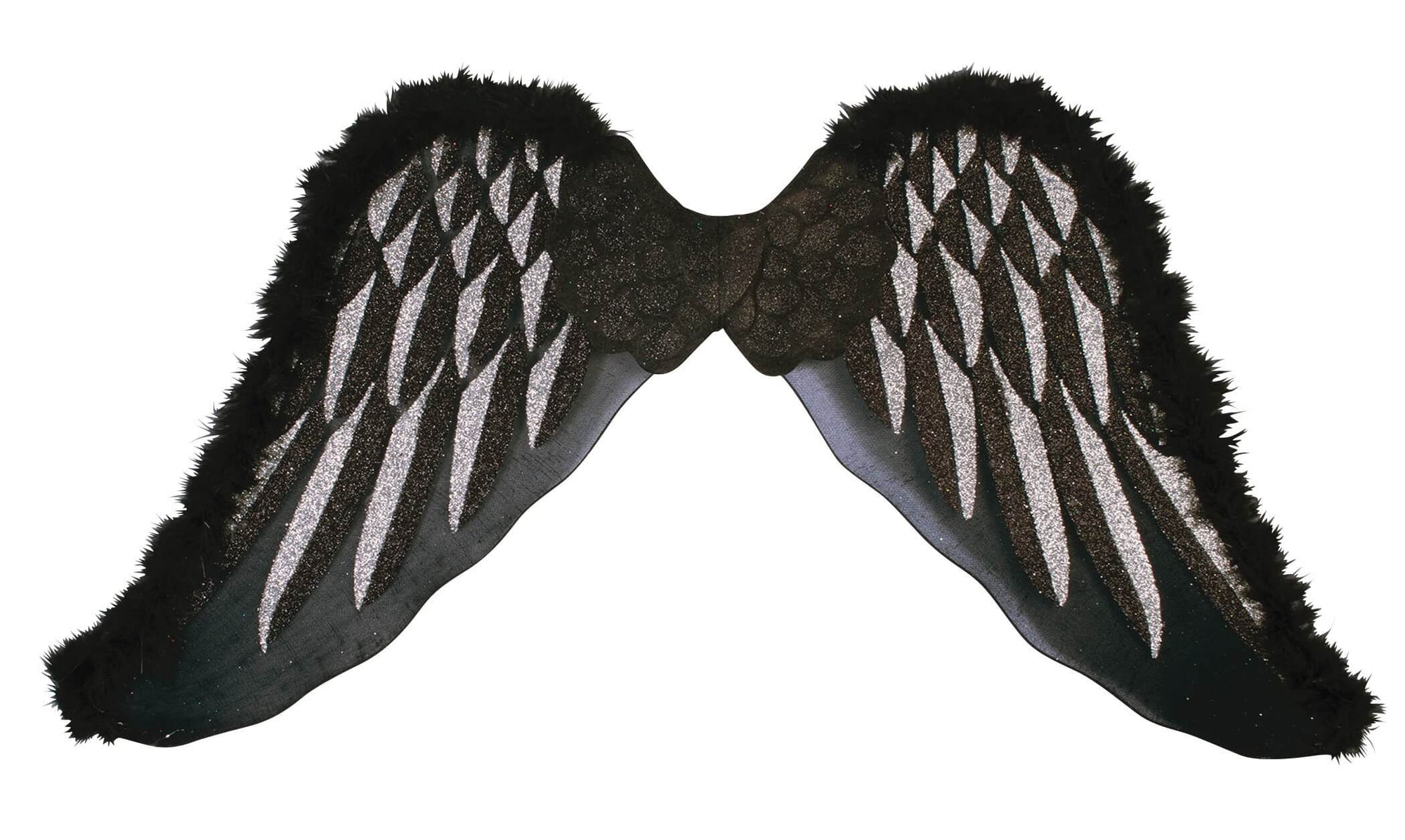 Small Angel Wings Black