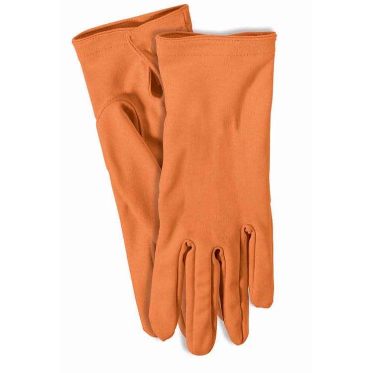 Short Colored Gloves-Orange