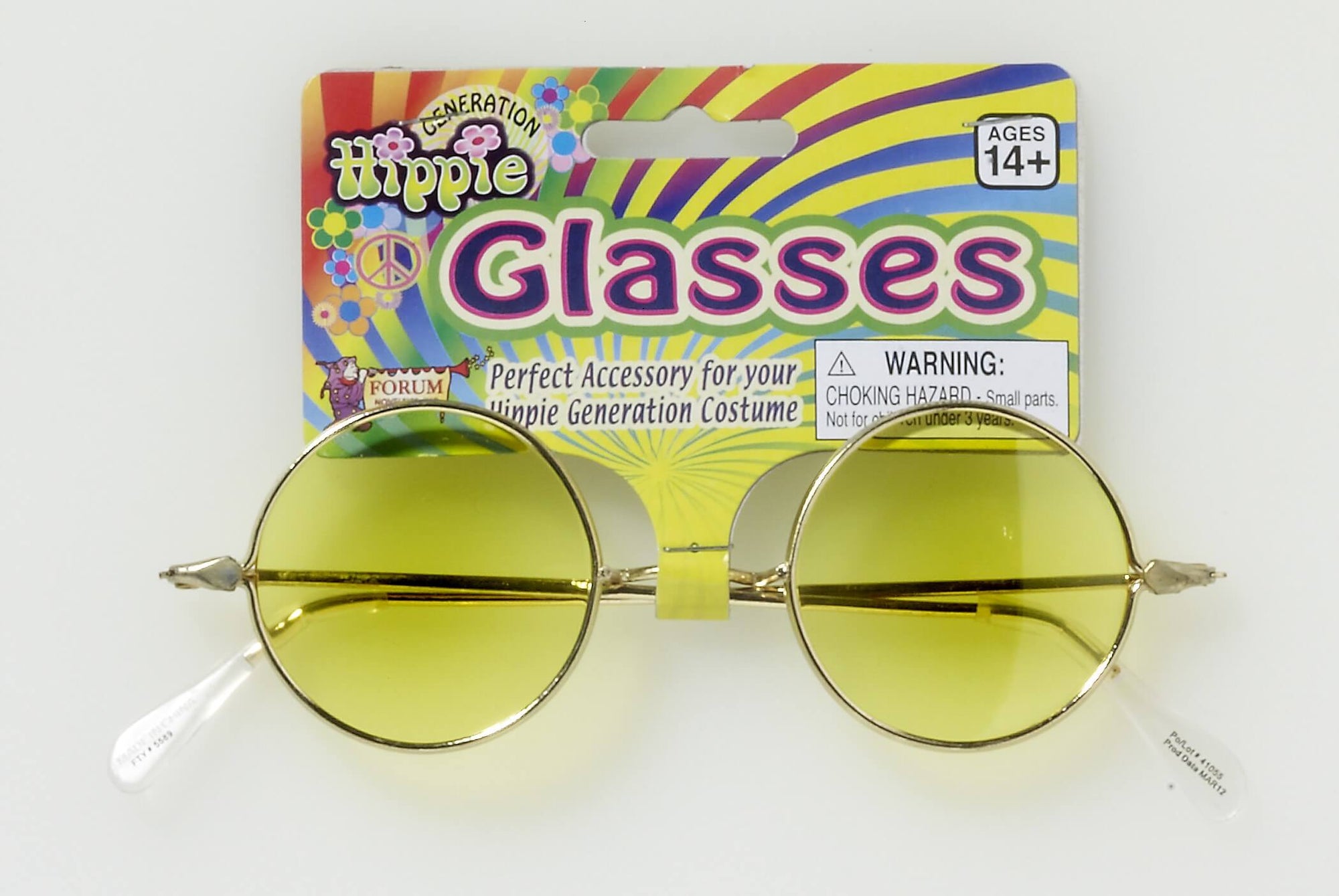 Hippie Glasses Yellow Lenses