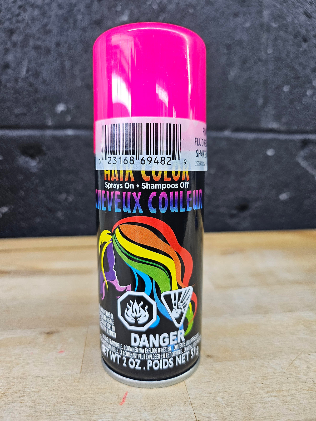 Fluorescent Hair Spray