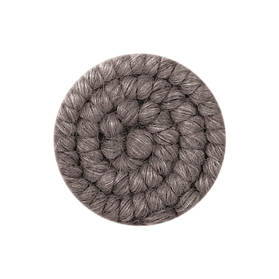 Wool Crepe Hair-Dark Grey