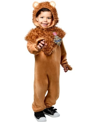 Wicked Cowardly Lion Costume for Toddlers, Brown Jumpsuit 2T