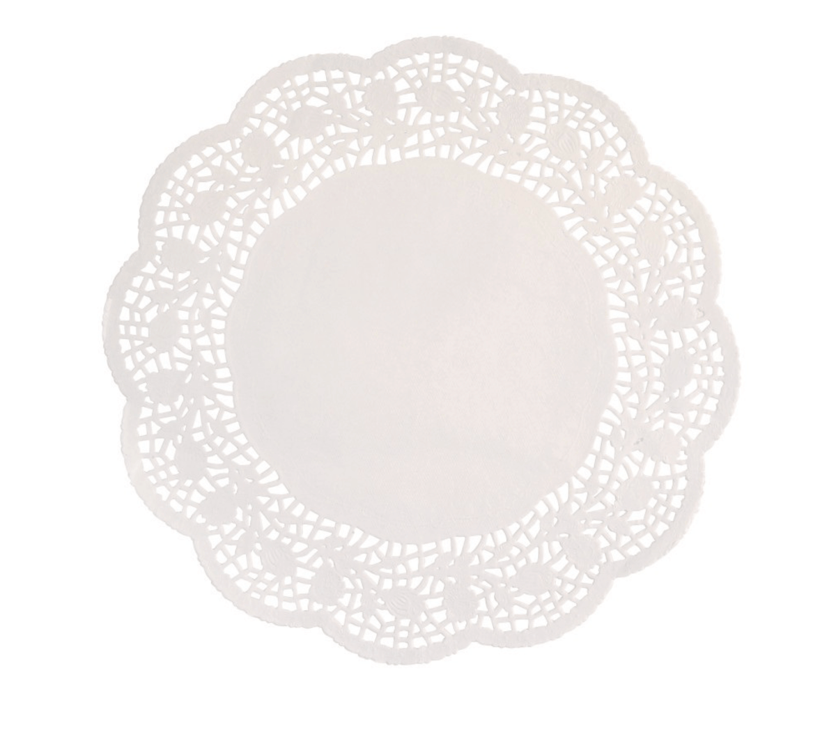 White 12&quot; Doilies 12ct