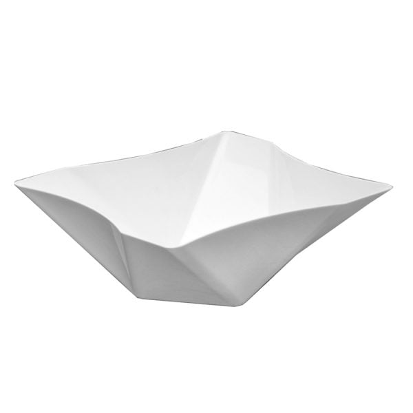 161 OZ. TWIST SQUARE SERVING BOWLS – WHITE
