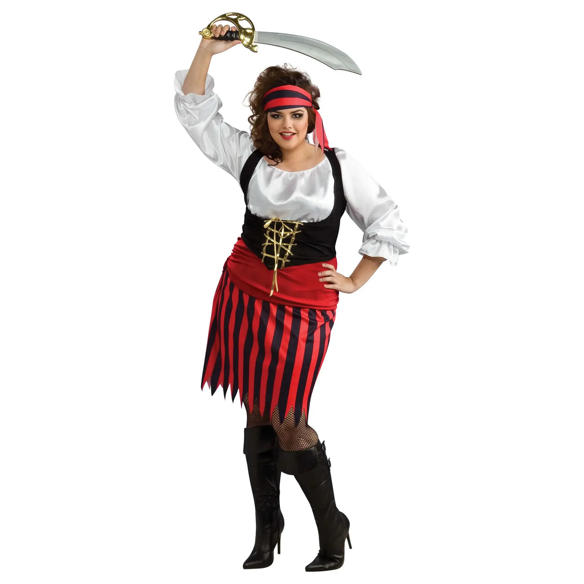 Womens Pirate Girl Plus Costume