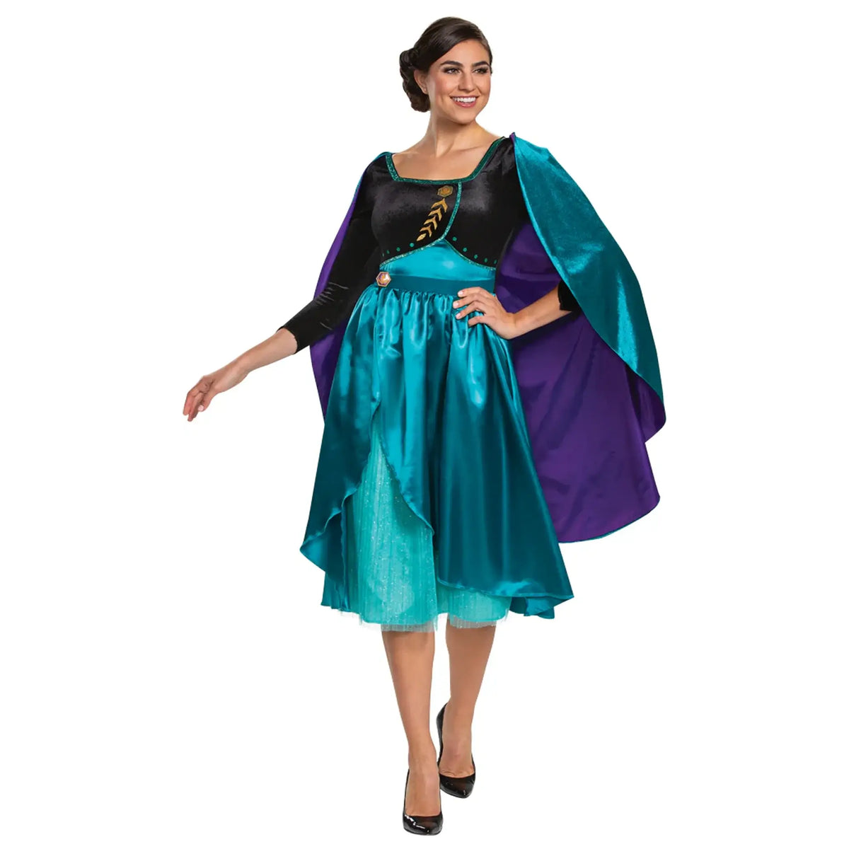 Womens Queen Anna Dress Deluxe Costume