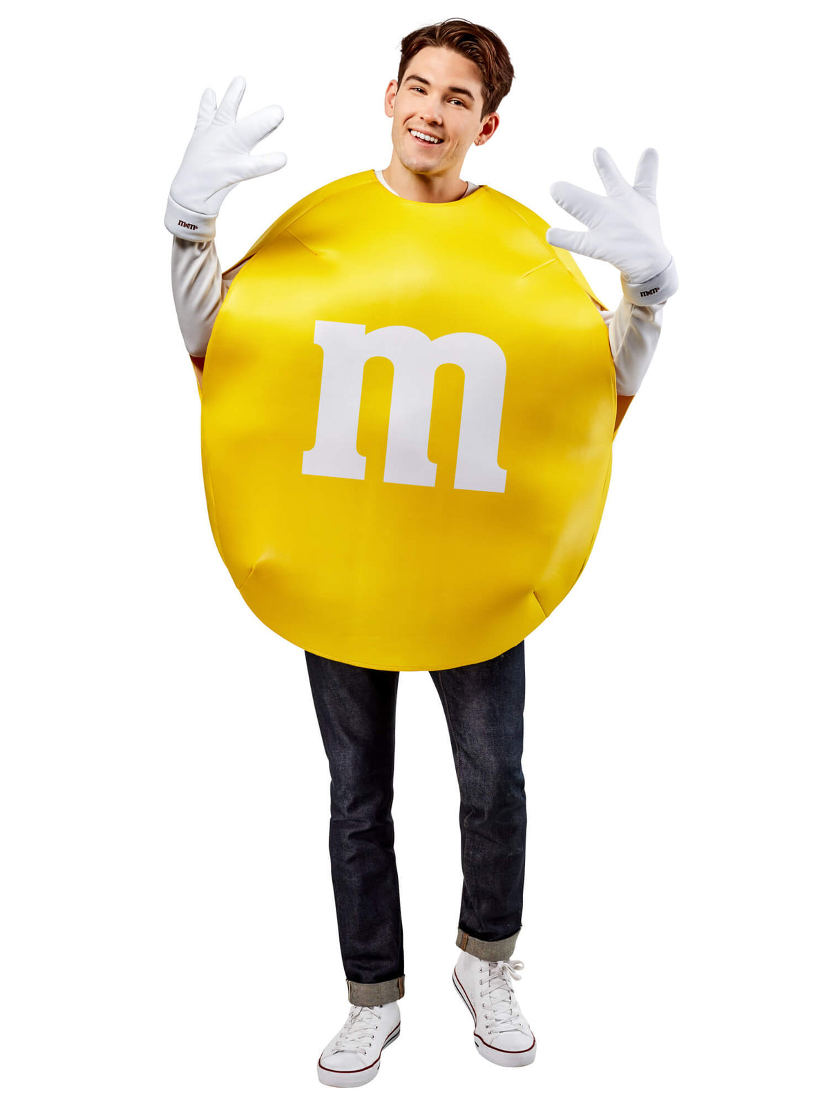 adult m&amp;m yellow costume