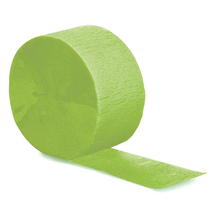 Crepe Streamer - Fresh Lime
